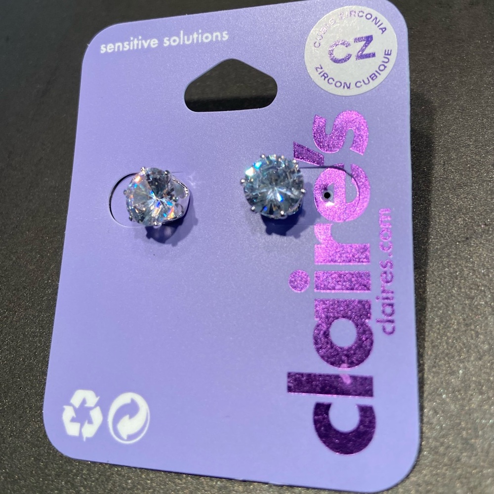 Hypoallergenic Cubic Zirconium Claire's Earrings